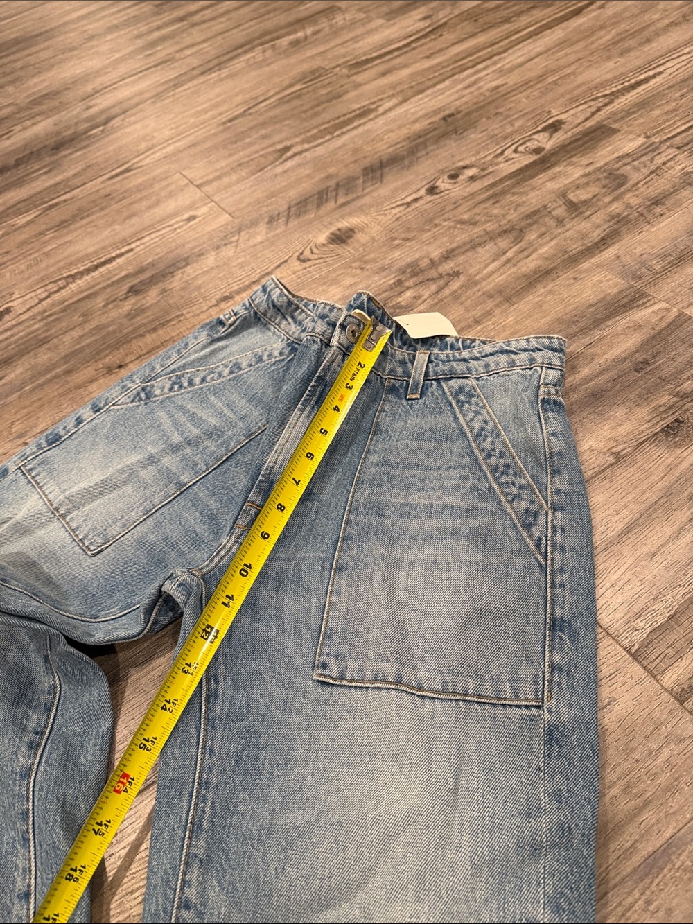 NSF NWT High Rise Utility Jeans Size 29 Wide Leg Denim NEW WITH TAGS - Picture 4 of 9